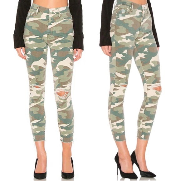 MOTHER Denim - MOTHER High Waisted Looker Ankle Fray in See Me Size 25